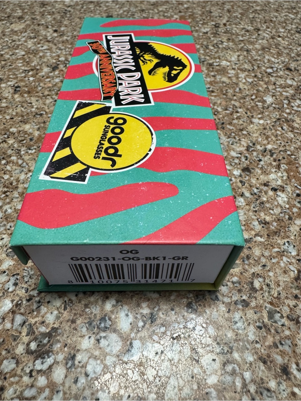 Kids Teal and Red Sport Sunglasses with Yellow Strap - Picture 4 of 4